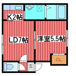 月寒中央駅 徒歩9分 3階の物件間取画像